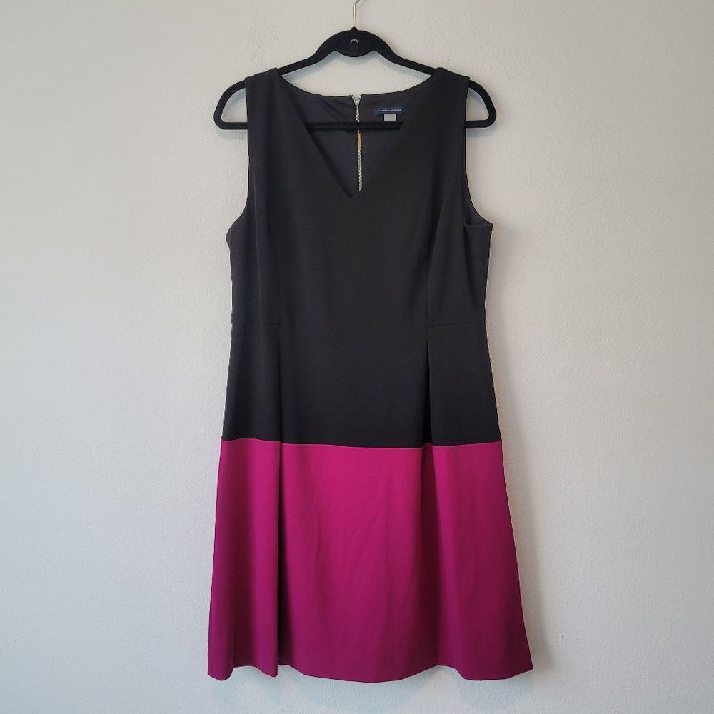 Tommy Hilfiger Black and Fuchsia color Dress